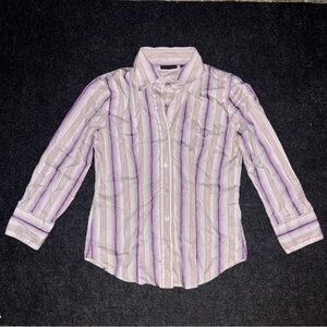 Striped Button-Down Shirt